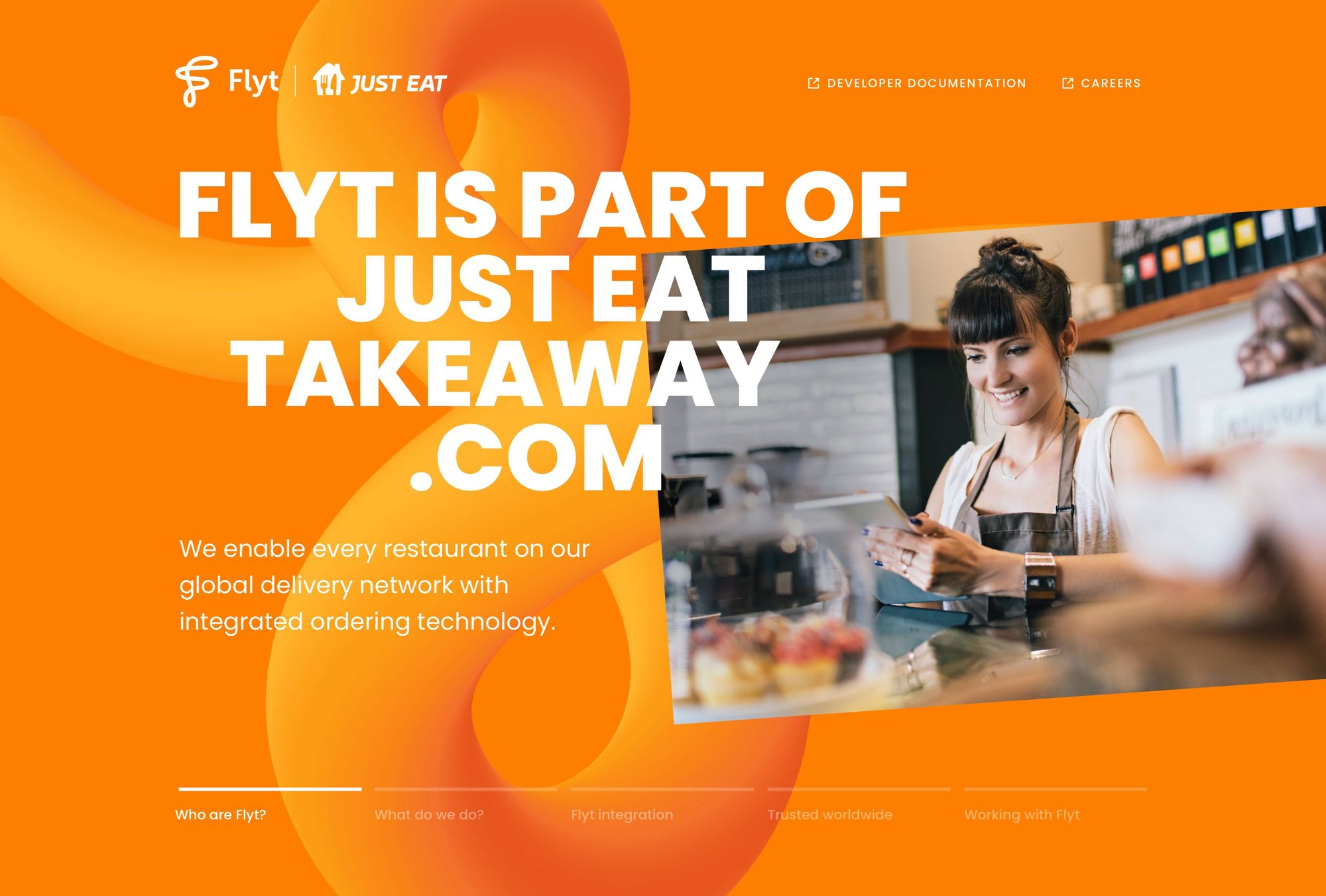 The Flyt (Just Eat) website