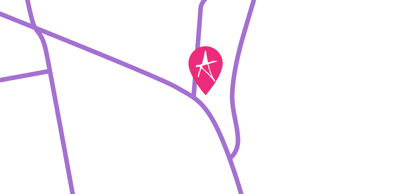 Acknowledgement's location pinned on a map of a London