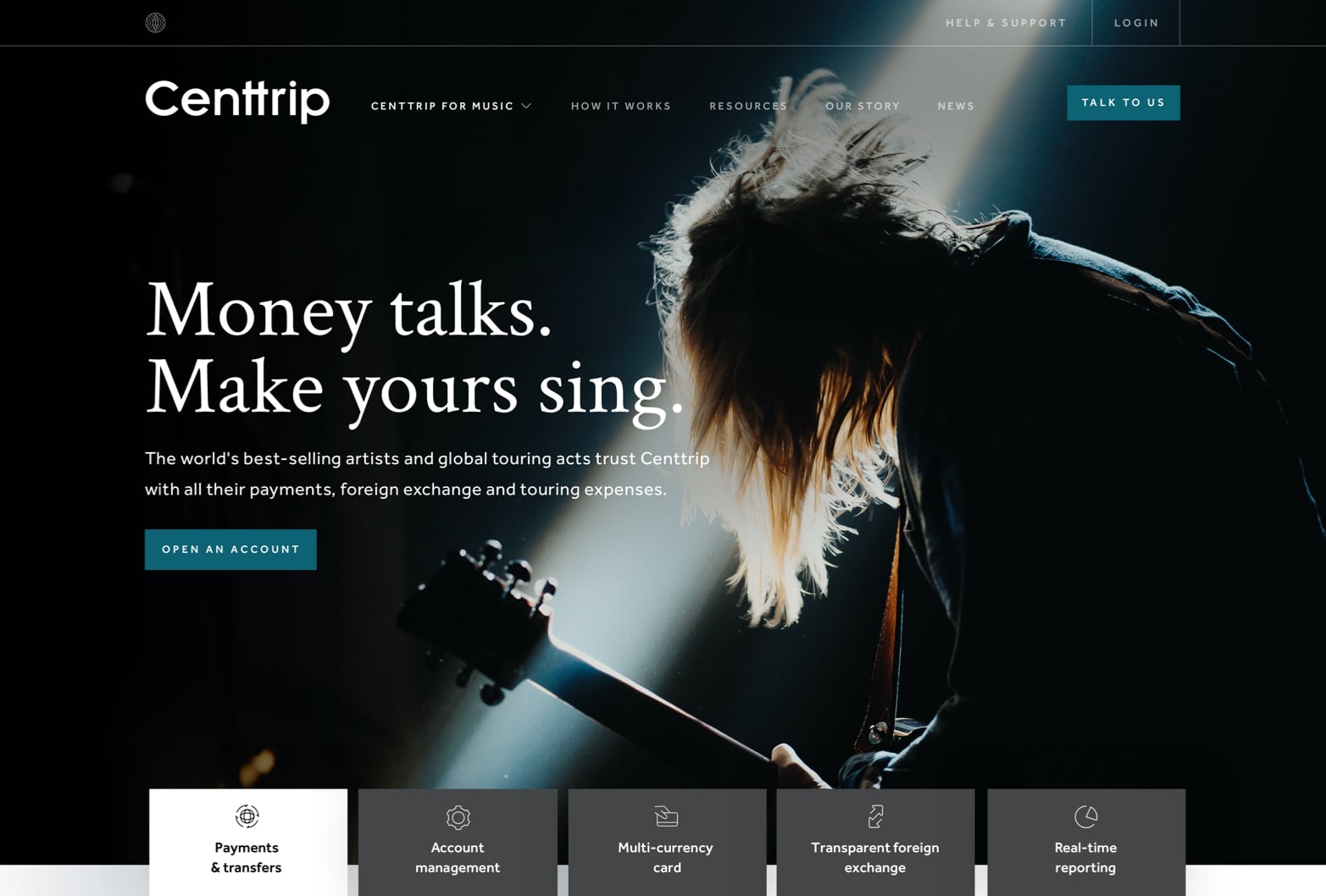 The Centtrip website